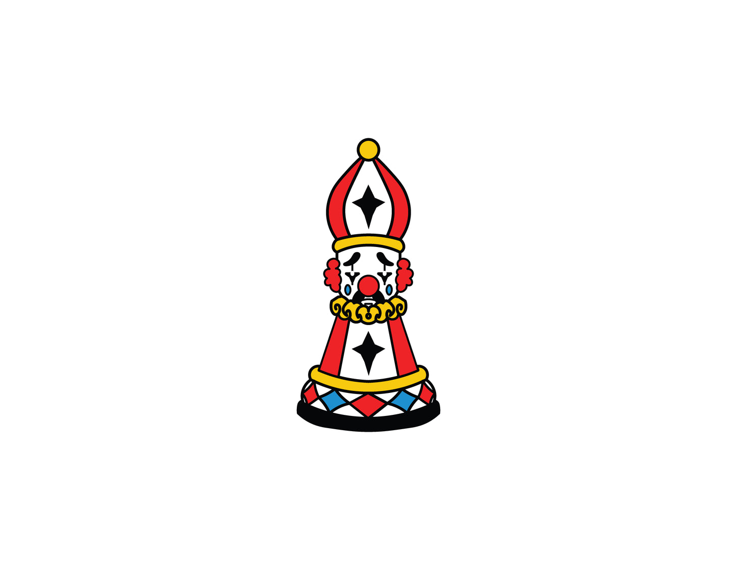 Clown Bishop Pin