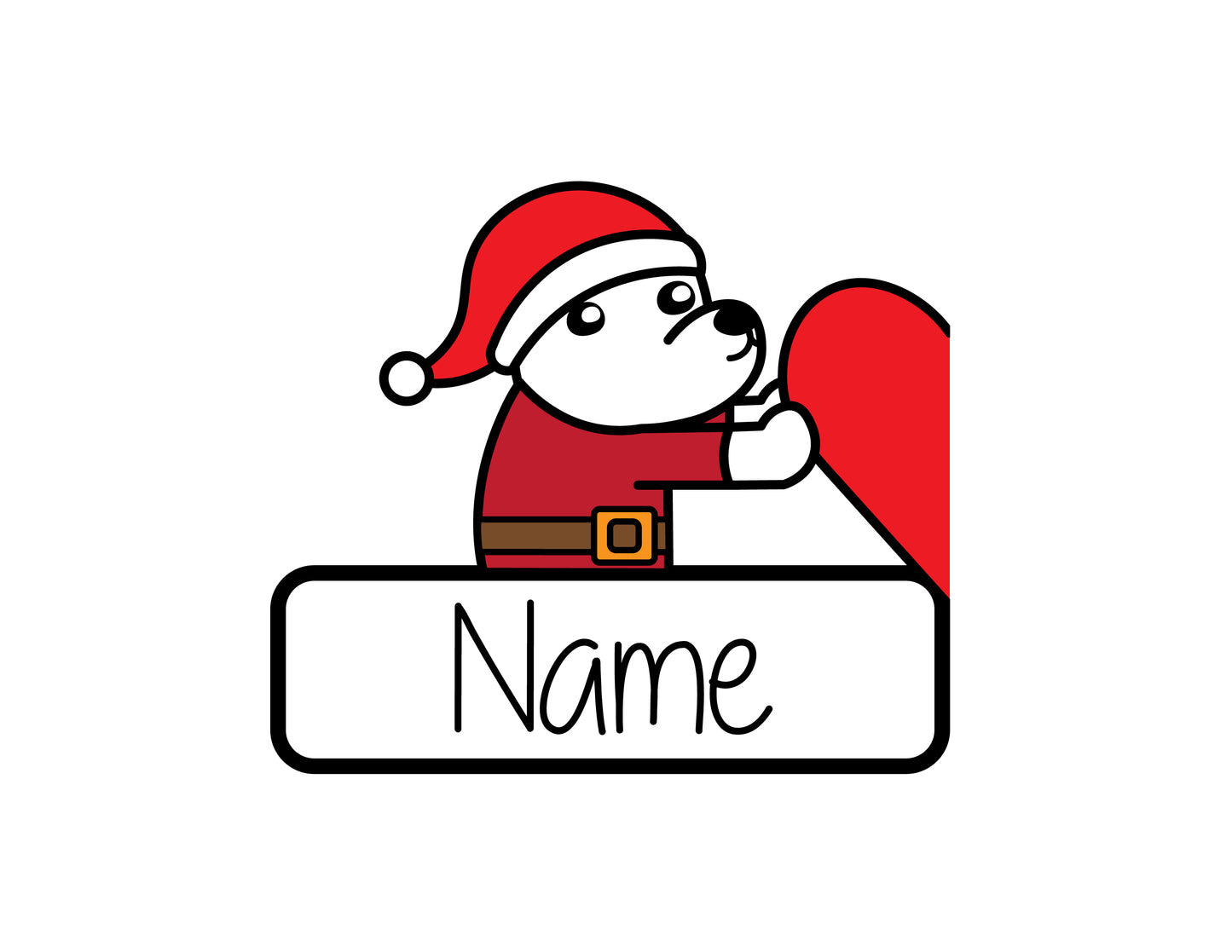 Santa Bud's Couple (Left Side)