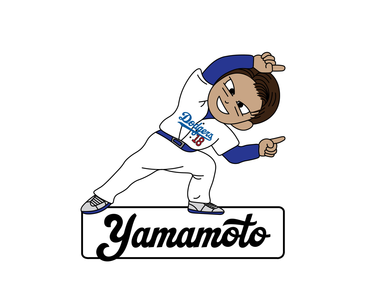 Dodgers Duo Yamamoto (Left Side)